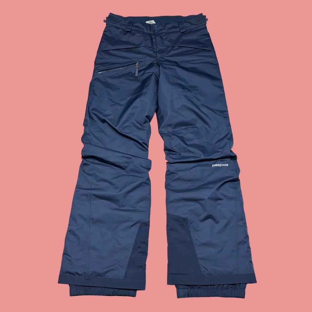 Patagonia H2No Insulated Snow Pants Navy Blue Ski Snowboard Women XL 14
